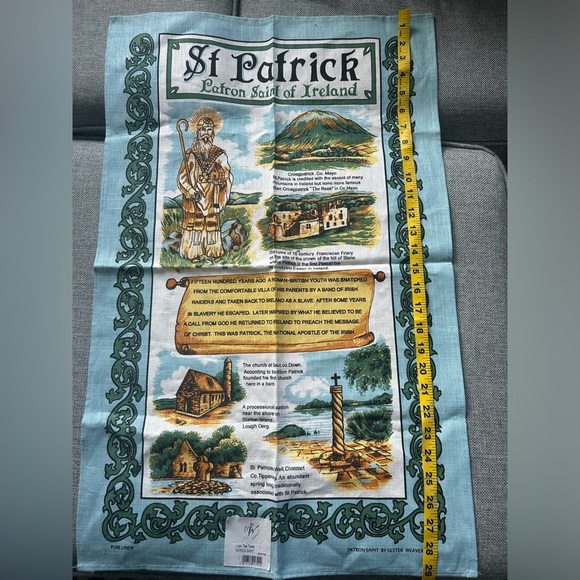 Ulster Weavers St Patrick Ireland 100% Irish Linen Kitchen Tea Towel Vintage - Picture 7 of 10